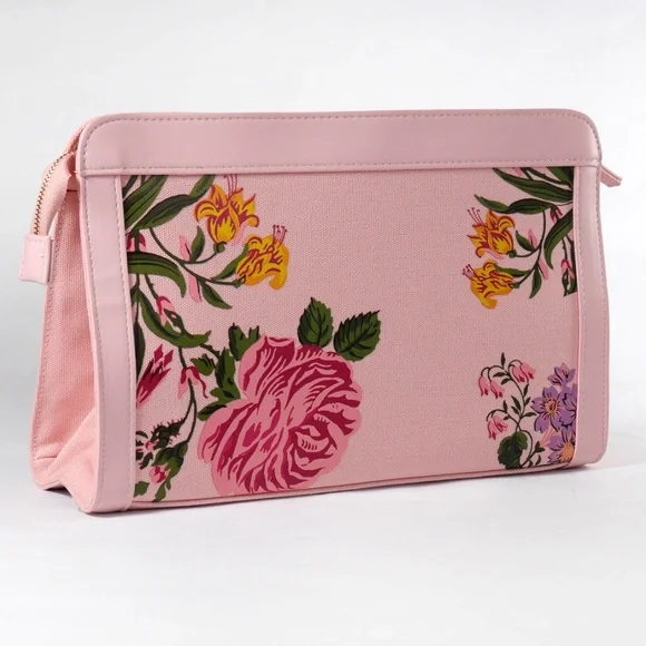 Carolina Herrera Clutch Pink Floral NEW - Picture 4 of 7